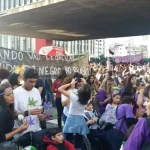 Prefeitos unidos no Pacto Contra as Drogas combatem a "Marcha da Maconha" e propõem ação contra a dependência química. Foto: tirada na Marcha da Maconha.