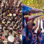 Cristãos de diversas partes do Brasil realizaram ações evangelísticas durante o Carnaval, levando a mensagem de Jesus para as ruas. Foto: Reprodução/Instagram/Batucada Abençoada.