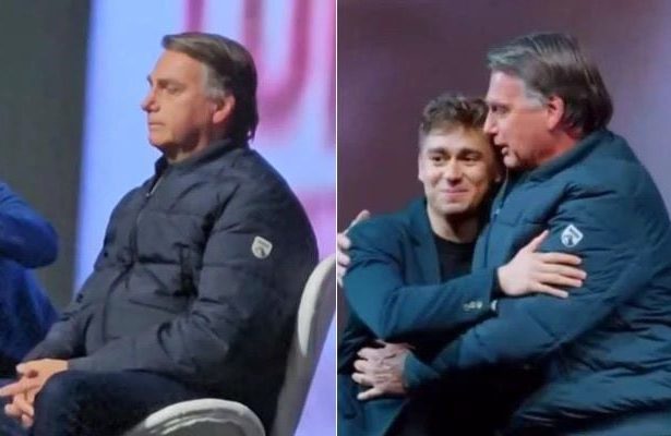 Nikolas Ferreira e Bolsonaro na CPAC Brasil / Foto: Reprodução
