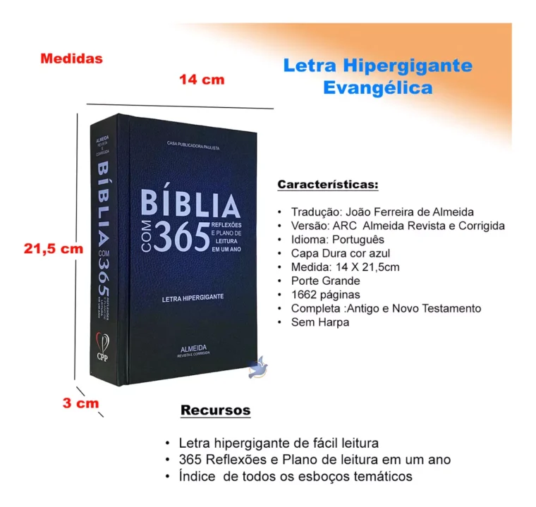 Bíblia com 365 Reflexões e Plano de Leitura em um Ano - Imagem 5