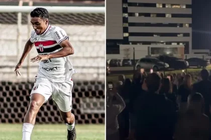 Jogador de futebol, de 19 anos, surpreendeu a todos ao acenar da janela do hospital após ter sido diagnosticado com morte cerebral. Foto: Reprodução/Instagram/Pedro Severino