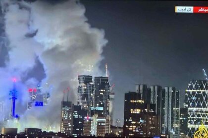 Irã revida e faz ataques Israel, após bombardeio na madrugada desta sexta - (crédito: Reprodução/X/@IRIran_Military)