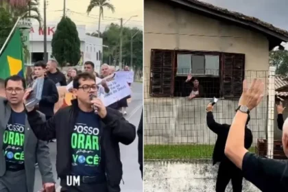 Cristãos realizam evangelismo nas ruas de Criciúma e 20 pessoas se convertem ao ouvirem a mensagem de salvação em Jesus. Foto: Reprodução/Instagram/Clebison Bandeira