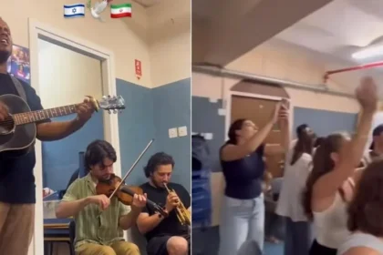 Cristãos judeus adoram a Jesus em abrigos antibombas durante ataques entre Israel e Irã, clamando por paz em meio ao conflito. Foto: Instagram/Emanuel Roro