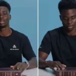 O jogador craque do Arsenal, o inglês Bukayo Saka, um dos grandes nomes do futebol mundial, voltou a testemunhar publicamente sua fé em Deus. Foto: Reprodução/Instagram/Godspired