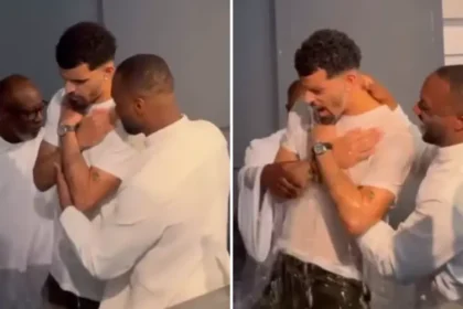 Atacante do Tottenham, Dominic Solanke é batizado nas águas e compartilha sua fé cristã, inspirando seguidores com sua decisão pública. Foto: Captura de tela/Instagram/ballersingod