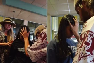Um grupo de cristãos chamou atenção nas redes sociais após promover um evangelismo em McDonald’s nos Estados Unidos. Foto: Reprodução/Instagram/Gabriel Storm