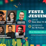 A Festa Jesuína da ADVEC acontece neste sábado (19) no Rio, com entrada gratuita e shows de Thalles Roberto, Midian Lima e outros. Foto: Divulgação.
