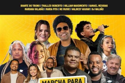 Niterói será palco para mais uma edição da Marcha Para Jesus, que acontece neste sábado (19), a partir das 15h. Foto: Divulgação.