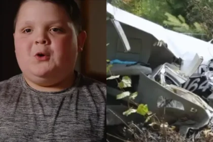 Menino de 7 anos sobrevive a um acidente de avião e testemunha como a fé em Deus foi essencial para superar o trauma. Foto: Reprodução/CBN News.