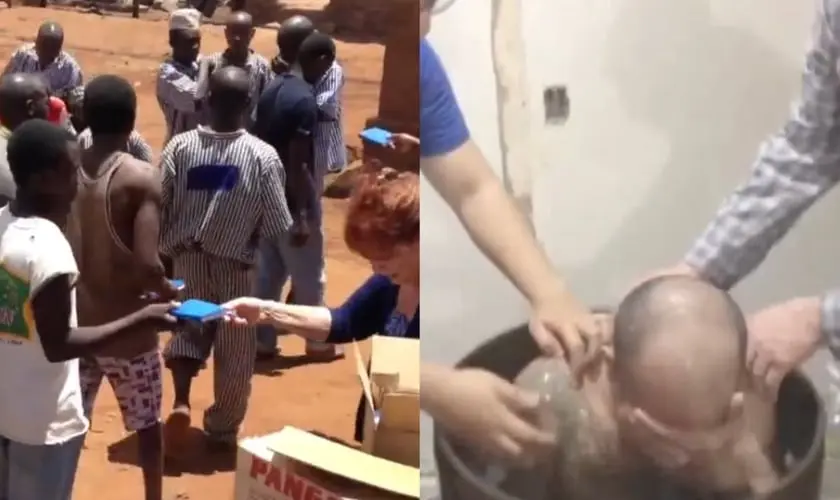 Missão faz evangelismo em prisão e leva mais de 70 mil condenados a aceitar Jesus Cristo em 34 países, com o país destaque sendo a Nigéria. Foto: Reprodução/YouTube/pfcwebvídeos