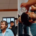 Um homem condenado à prisão perpétua foi batizado de uma maneira tocante durante um culto em uma prisão nos Estados Unidos. Foto: Reprodução/Instagram/God Behind Bars