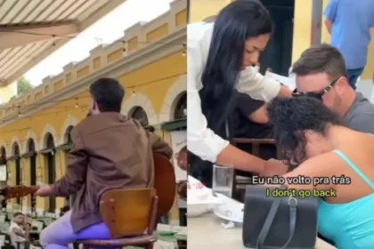 Cristãos realizam evangelismo em mercado de SC, usando um palco inesperado para ministrar a Palavra e levar muitos à decisão por Jesus. Foto: Reprodução/Instagram/Allan Machado