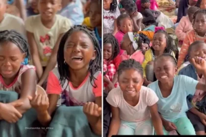 Vídeos de um grupo de crianças da África louvando a Deus com fervor e coração têm viralizado nas redes sociais, cativando muitos usuários. Foto: Reprodução/Instagram/Celia Mendes