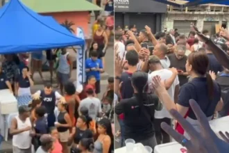Durante a megaoperação no RJ, a Igreja Universal do Reino de Deus (IURD) estabeleceu um ponto de apoio espiritual para os moradores. Foto: Reprodução/Instagram/Bispo Gonçalves