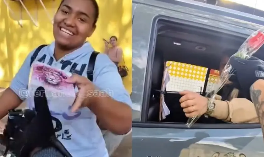 Homem realiza distribuição de bíblias e rosas nas ruas do Paraná