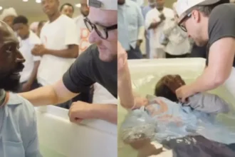 Um detento em uma penitenciária de segurança máxima nos EUA teve um encontro com Deus, o que o levou a aceitar Jesus e ser batizado. Foto: Reprodução/Instagram/God Behind Bars