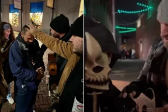 Missão enfrenta bruxas durante evangelismo no Halloween, mas celebram 456 conversões e libertações na "cidade das bruxas". Foto: Reprodução/Instagram/Philip Renner