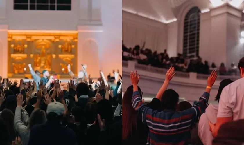 Milhares de jovens lotam culto de oração em Londres, clamando por avivamento na Londres: ''é uma verdadeira resposta de oração''. Foto: Instagram/Joint Prayer Gathering