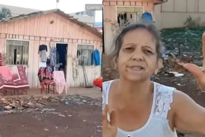 Durante tornado no Paraná, casa simples de madeira permaneceu intacta, enquanto as estruturas de alvenaria ao redor foram destruídas. Foto: Reprodução/YouTube/UOL