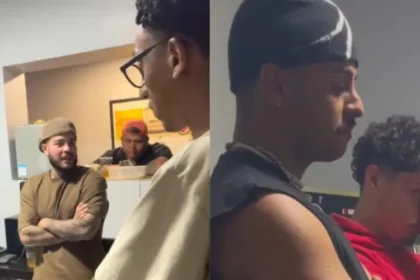 O cantor Jottapê, que deixou a carreira de funkeiro para seguir Jesus, evangeliza jovens que se preparava para uma festa, com bebidas e fumo. Foto: Reprodução/Instagram/Jottapê