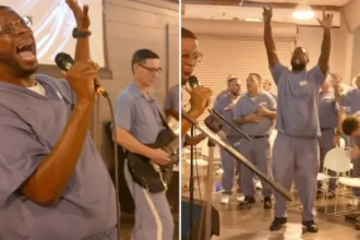 Culto em prisão de segurança máxima nos EUA reúne 250 detentos em momento de renovação espiritual e busca por perdão. Foto: Reprodução/Instagram/God Behind Bars