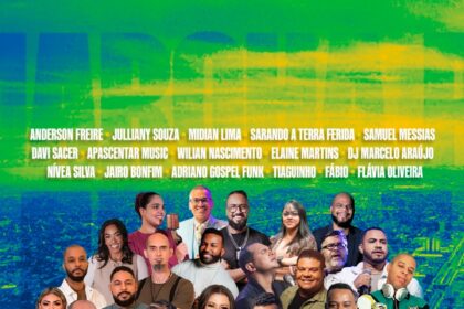 A 8ª Marcha Para Jesus Baixada acontece em São João de Meriti dia 06/12, a partir das 14h, e receberá 16 artistas no palco principal. Foto: Divulgação.