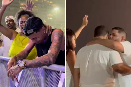 Durante o evento "Viradão Gospel Rio", realizado na última noite do Réveillon de 2025, mais de 30 pessoas aceitaram a Jesus. Foto: Reprodução/Instagram/Marcados Pagode Gospel/Fernando Rezende