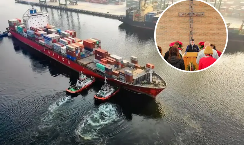 Há 200 anos, o Instituto da Igreja dos Marítimos promove o evangelismo em navios e oferece suporte psicológico a tripulantes isolados. Foto: Captura de tela/YouTube/Religion Unplugged