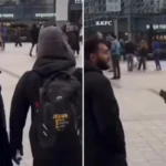 Cristão é agredido durante evangelismo na Europa, levantando alerta sobre o aumento da intolerância contra cristãos no continente. Foto: Reprodução/Instagram/Allan Machado