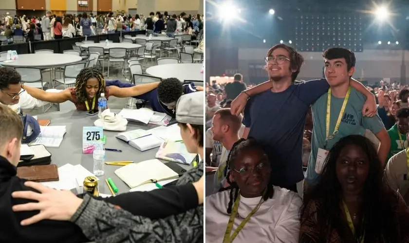 Evento universitário nos EUA reuniu 7 mil estudantes e resultou em 800 decisões por Jesus e um despertáculo missionário global. Foto: Reprodução/Instagram/Urbana 25