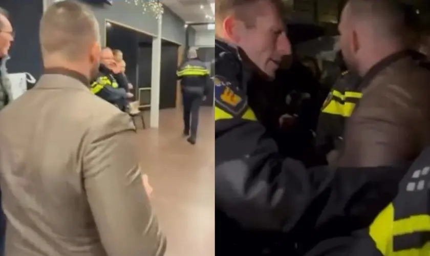 Polícia interrompe culto na Holanda e prende evangelista após protestos de ativistas: ''Quando pregamos o Evangelho, o inimigo fica louco''. Foto: Reprodução/Instagram/Revive/Jean-Luc Trachsel ministries