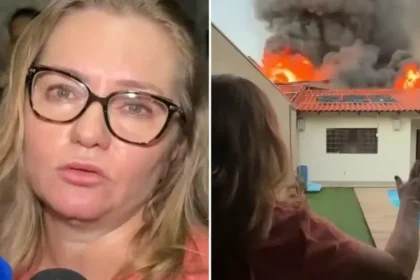 Cristã ora e incêndio no Paraná não atinge sua casa: ''Eu sabia que o Senhor tinha colocado anjos ali e não ia permitir que o fogo chegasse''. Foto: Reprodução/YouTube/Rede Massa - Maringá
