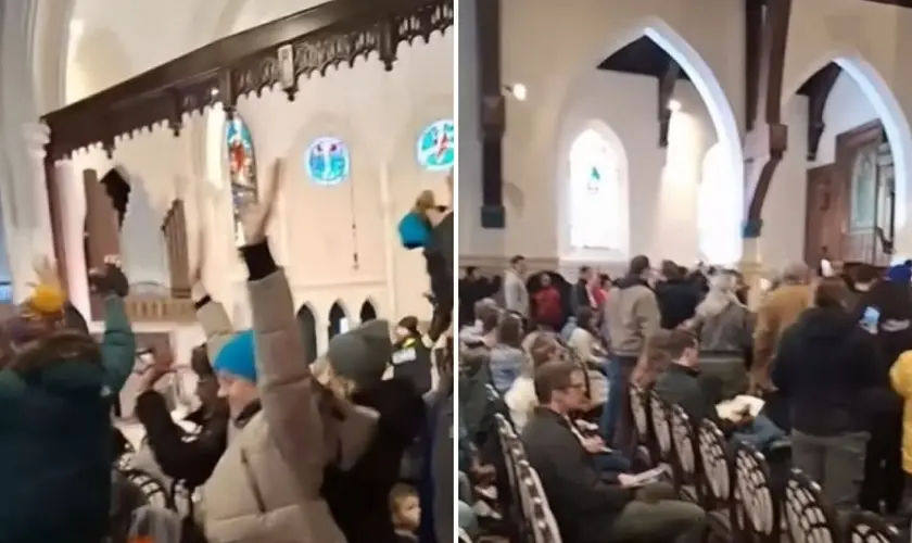 Alabama analisa o Projeto de Lei 363, que criminaliza protestos em igrejas com penas de até 10 anos de prisão. Foto: Reprodução/YouTube/WCCO - CBS Minnesota