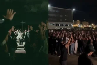 Culto em praça atraiu mais de 9.000 pessoas em Brasília: ''Milhares foram alcançados e curados naquela praça''. Foto: Reprodução/Instagram/Céu na Terra Movement