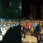 Culto em praça reúne multidão em Brasília e leva 129 pessoas a entregarem suas vidas a Jesus durante momento de adoração. Foto: Reprodução/Instagram/Céu Na Terra Movement