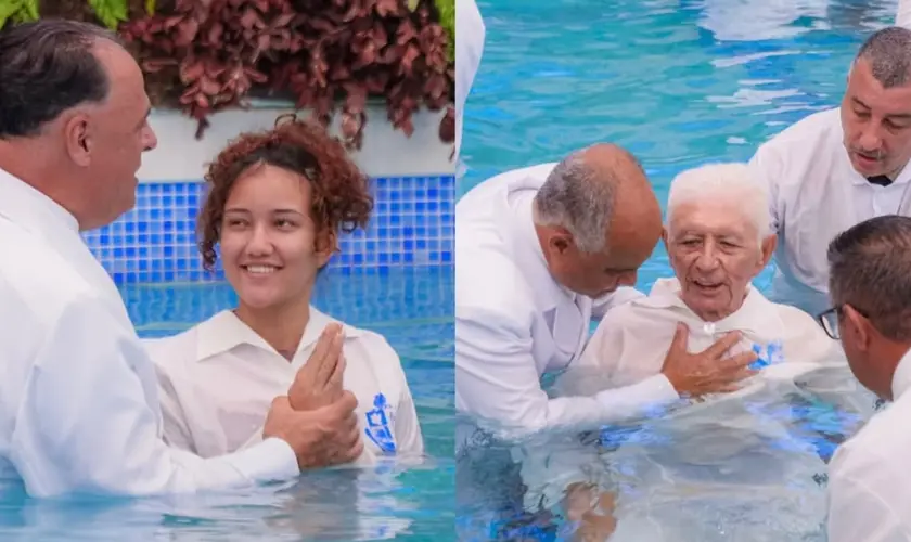 Mais de 1.300 pessoas são batizadas em igreja em SP durante grande celebração da fé realizada pela Assembleia de Deus Ministério do Belém. Foto: Instagram/adbelemsp