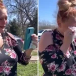 Uma mulher que afirma ter recebido cura de cegueira após receber oração emocionou milhares de pessoas nas redes sociais. Foto: Captura de tela/X/iNspiritextra