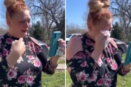 Uma mulher que afirma ter recebido cura de cegueira após receber oração emocionou milhares de pessoas nas redes sociais. Foto: Captura de tela/X/iNspiritextra