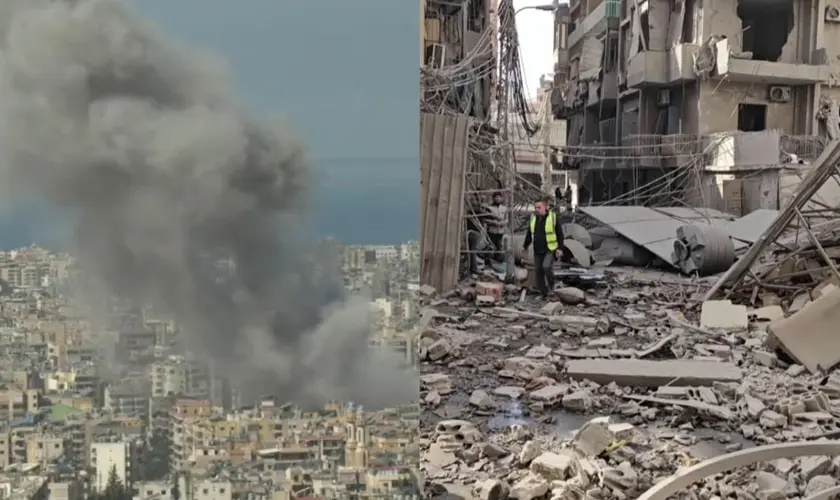 Pastores permanecem com suas igrejas em meio a bombardeios no Líbano, afirmando que não abandonarão suas congregações. Foto: Ilustrativa/Reprodução/YouTube/AFP Português.