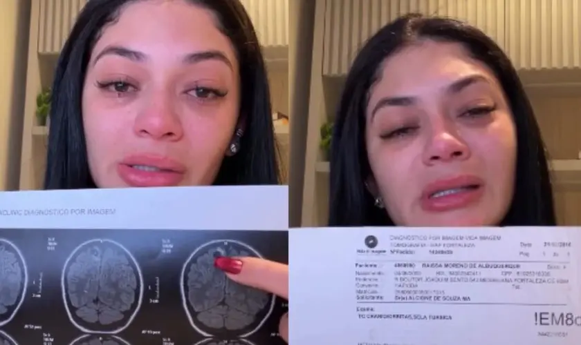 Influenciadora cristã testemunha cura de cisto no cérebro após campanha de oração e diz que exames confirmaram o milagre anos depois. Foto: Reprodução/Instagram/Rayssa Buq