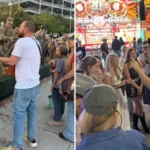 Durante evangelismo de rua nos Estados Unidos, o evangelista Philip Renner e sua equipe testemunharam mais de mil decisões por Cristo. Foto: Reprodução/Instagram/Philip Renner