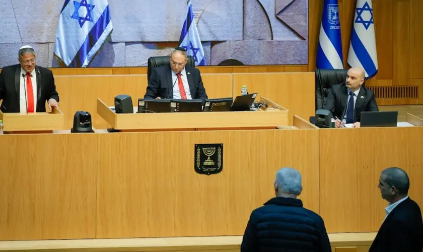 O parlamento de Israel, o Knesset, aprovou em votação final uma lei que prevê a pena de morte para condenados por terrorismo. Foto: KNESSET