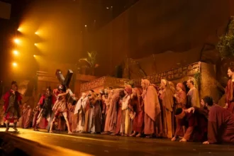 A 22ª edição do Auto de Páscoa da Igreja da Cidade, em São José dos Campos, reuniu cerca de 50 mil pessoas ao longo de 10 apresentações. Foto: Divulgação/House de comunicação