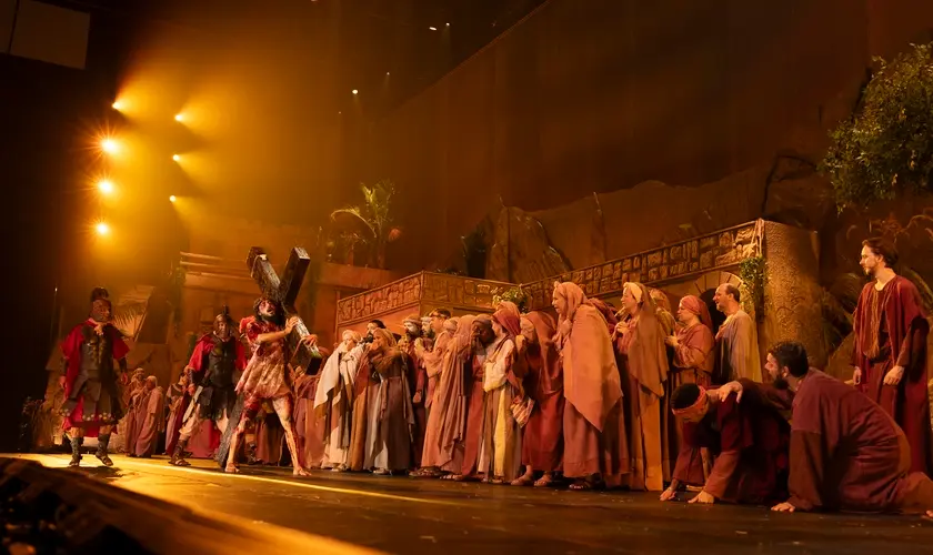 A 22ª edição do Auto de Páscoa da Igreja da Cidade, em São José dos Campos, reuniu cerca de 50 mil pessoas ao longo de 10 apresentações. Foto: Divulgação/House de comunicação