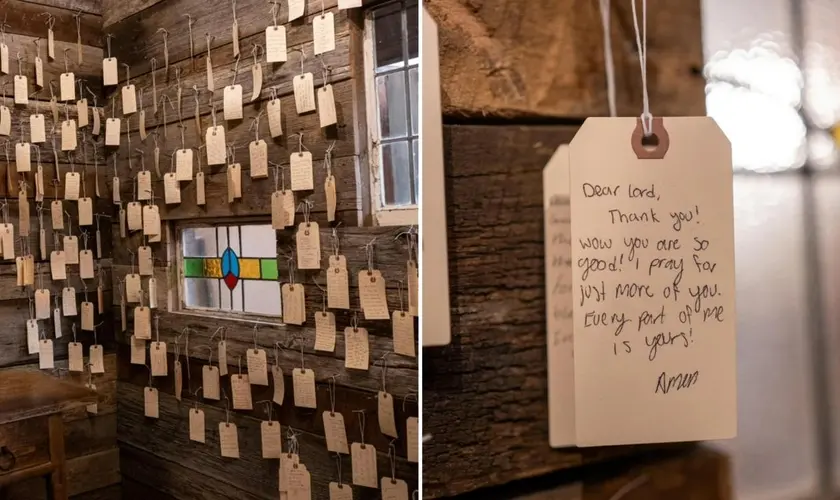 Uma loja de roupas femininas nos Estados Unidos tem se destacado por unir moda e fé ao criar uma capela de oração. Foto: Reprodução/Philanthropy Fashion