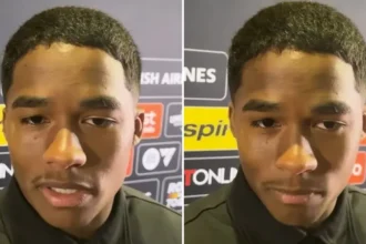 Após vitória do Brasil em amistoso contra a Croácia realizado nos EUA, jogador da Seleção destacou sua fé ao comentar o resultado. Foto: Reprodução/YouTube/TNT Sports Brasil