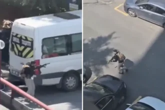 Um tiroteio próximo ao Consulado de Israel na Turquia resulta em mortos e feridos, com três suspeitos neutralizados pelas forças de segurança. Foto: Captura de tela/X/@igal_malka