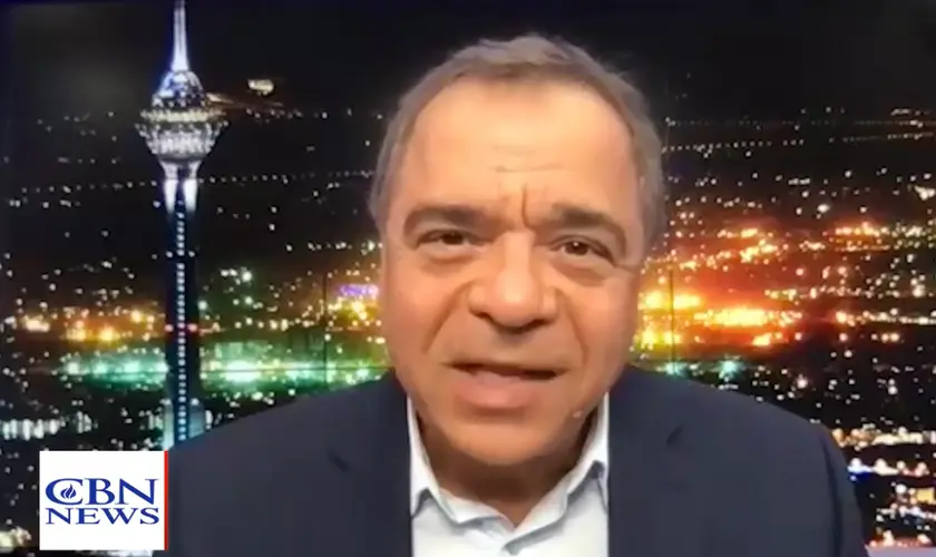 Ex-muçulmano relata transformação após ouvir voz de Deus e alerta sobre ideologia radical do regime iraniano e seus objetivos globais. Foto: Captura de tela / CBN News