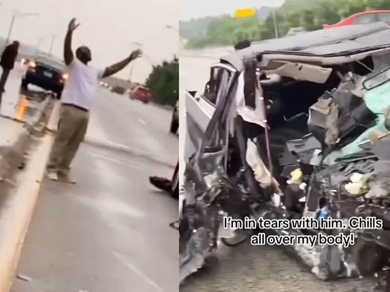 acidente de carro, homem agradece, obrigado Jesus / Foto: Reprodução